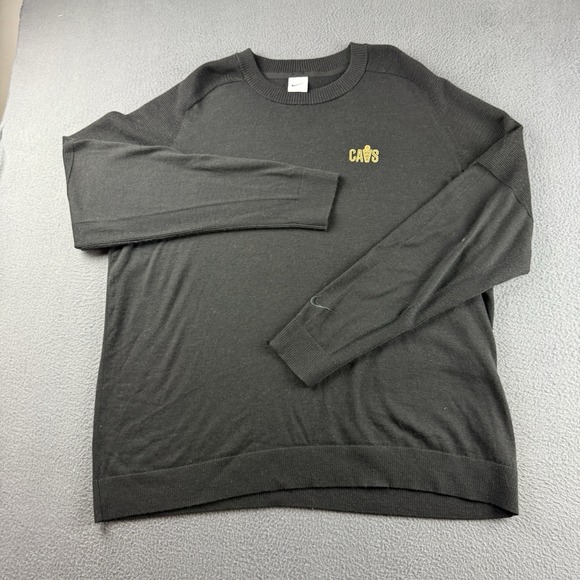 Nike Tiger Woods Sweater Men's 2XL Black Cleveland Cavaliers Wool TW CU9782-010 - Picture 2 of 12